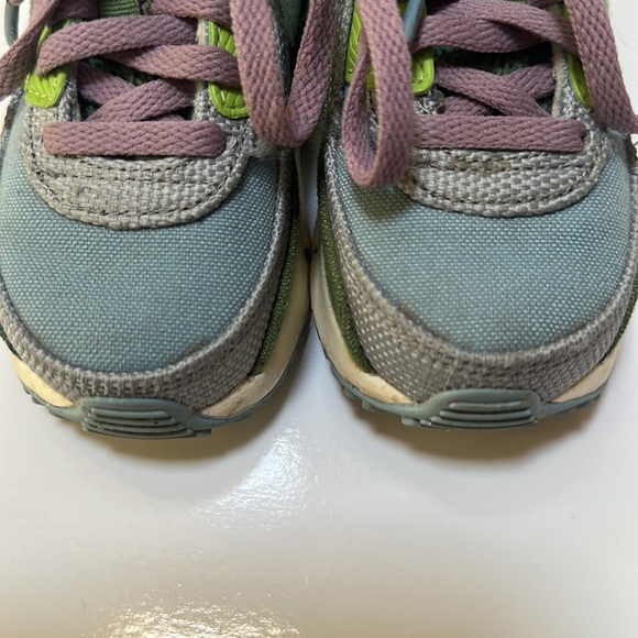 Unisex Toddler Nike Air Max 90 LTR size 9 color green/purple/blue/cream - Picture 3 of 11